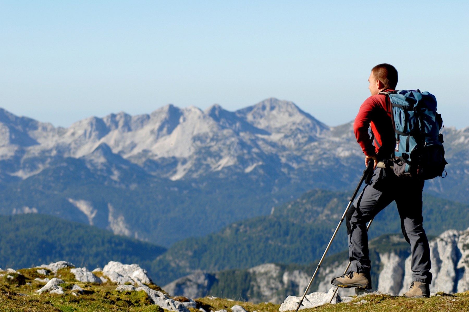 A hiking adventure in the mountains